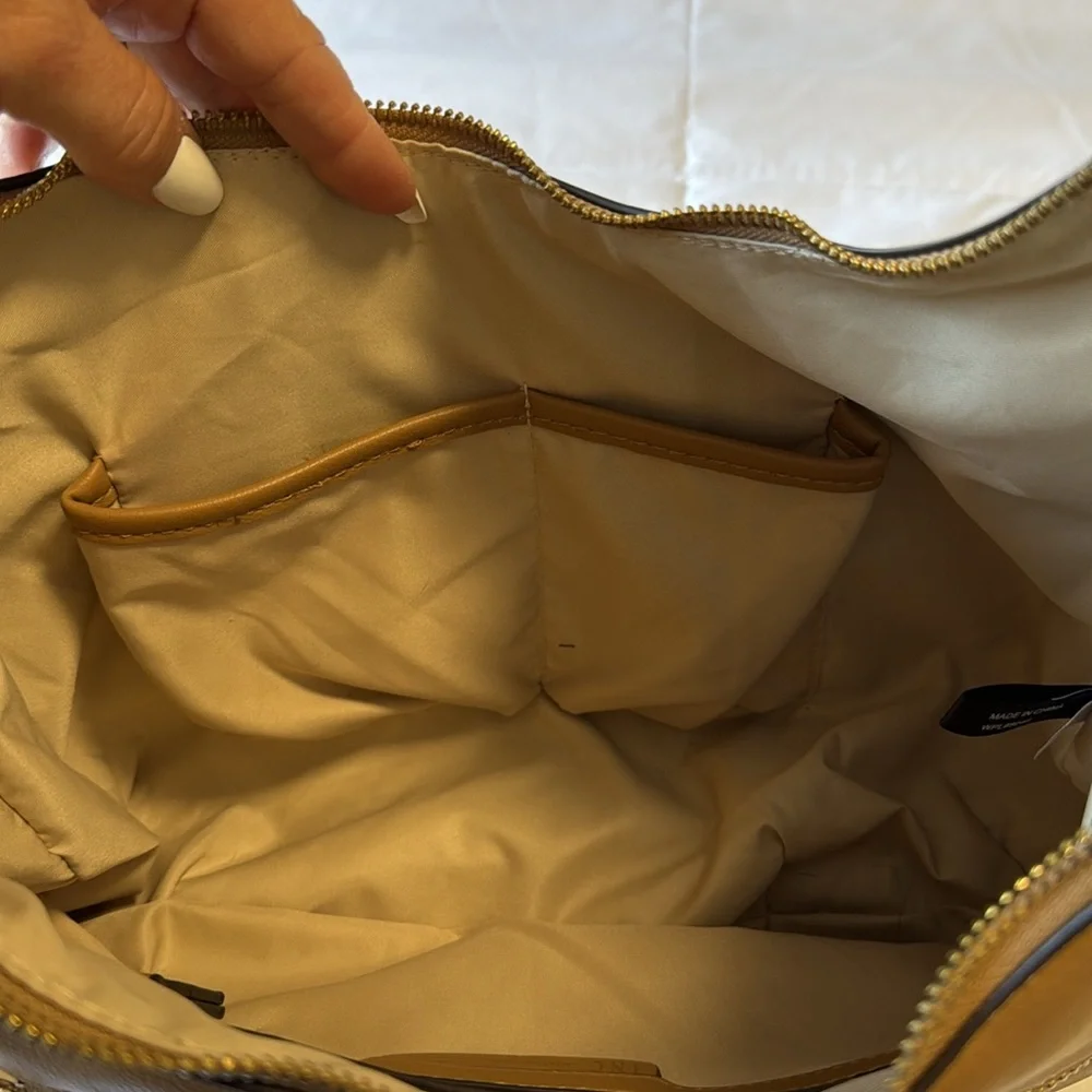 INC- Leather Hobo Bag 13 X 14 with a few imperfections